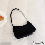 Retro Ribbed Underarm Shoulder Bag