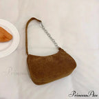 Retro Ribbed Underarm Shoulder Bag