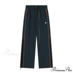 Retro Running Sweatpants Spacious Leg Trousers