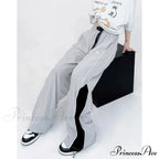 Retro Running Sweatpants Spacious Leg Trousers