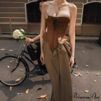 Retro Seductive Boned Waist Bandeau Prom Dress