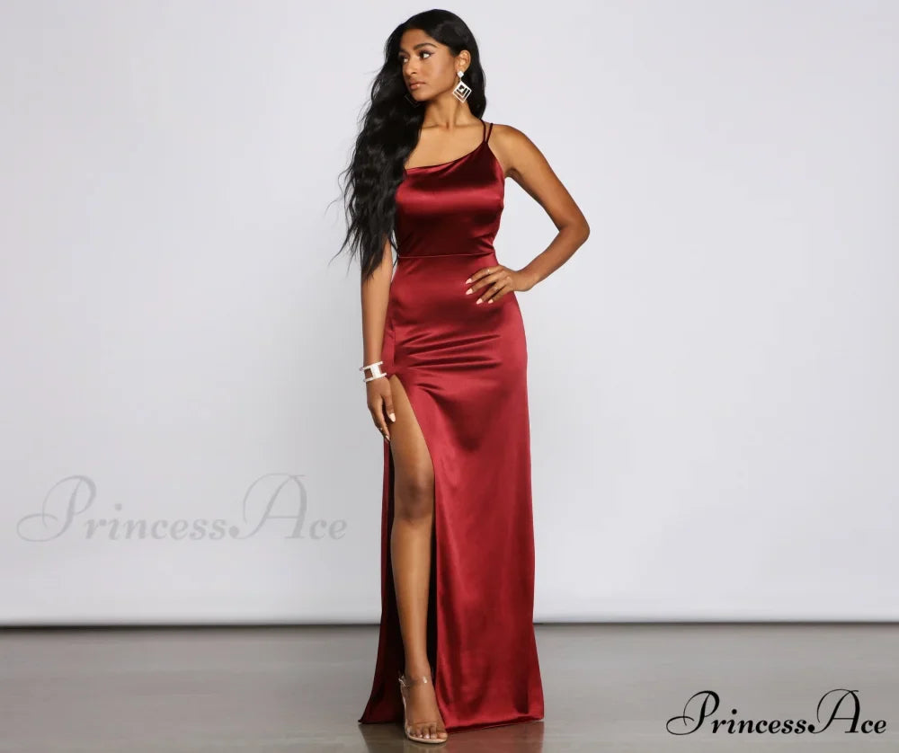 Rhiannon Elegant Satin Dress
