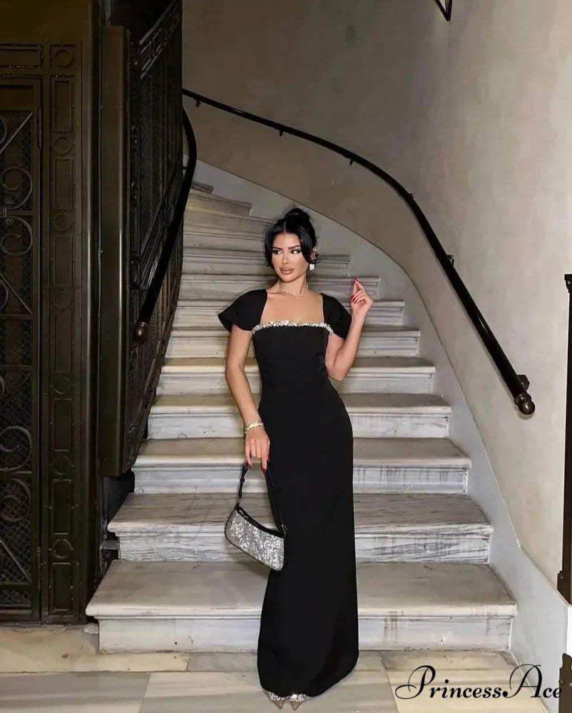 Rhinestone Neck Hanging Party Dress