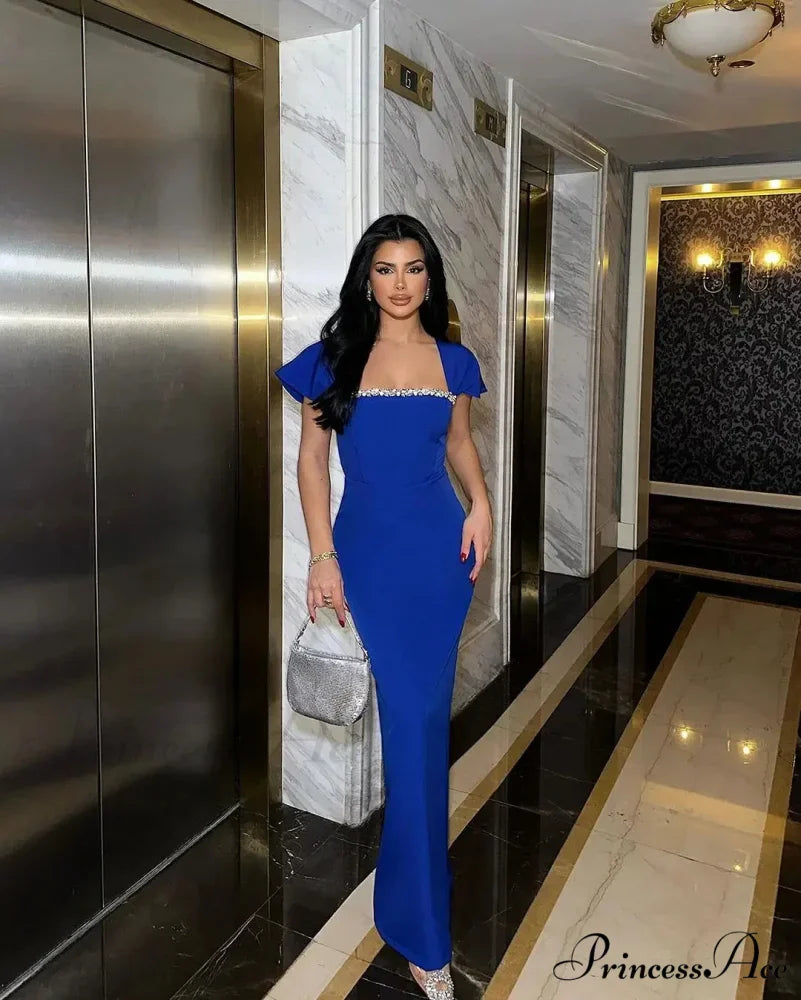 Rhinestone Neck Hanging Party Dress