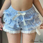 Ribbon Lace Trim Japanese Street Style Brief