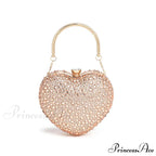 Romantic Shape Crystal Rhinestone Evening Clutch Purse