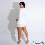 Rory Formal Stylish Sequin Mini Dress