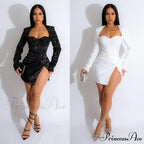 Rory Formal Stylish Sequin Mini Dress