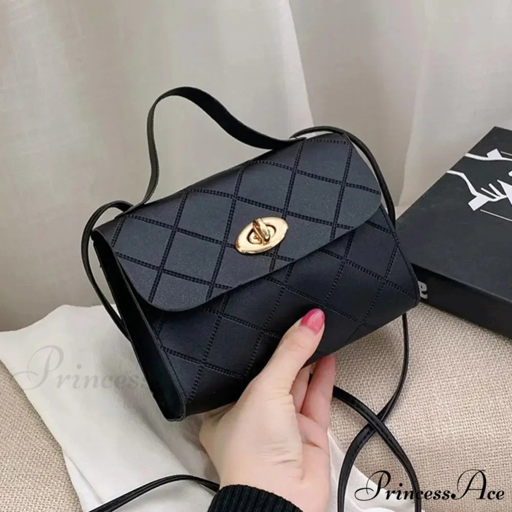 Rough Long Strap Imitation Leather Crossbody Wallet Handbag