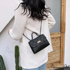 Rough Long Strap Imitation Leather Crossbody Wallet Handbag