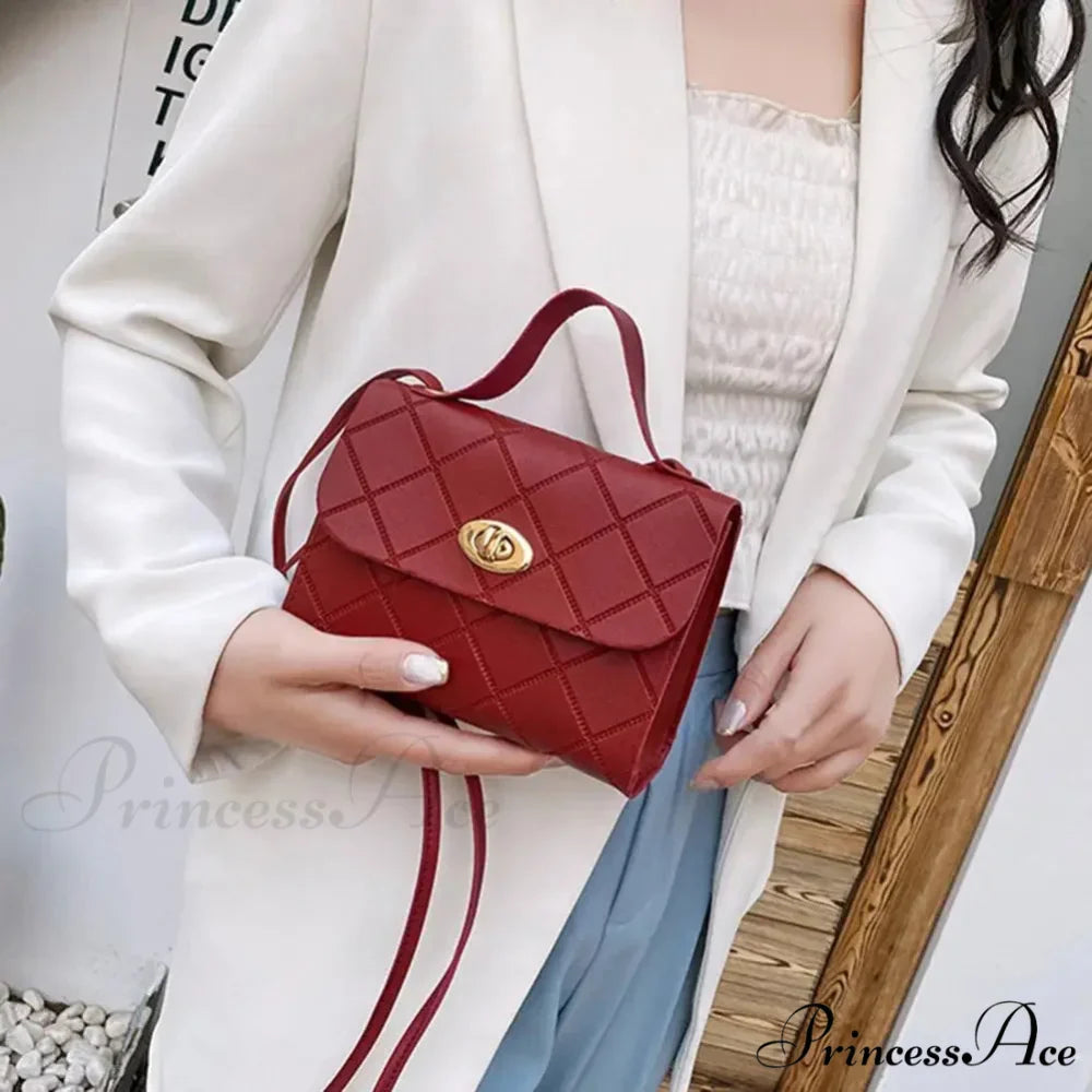 Rough Long Strap Imitation Leather Crossbody Wallet Handbag