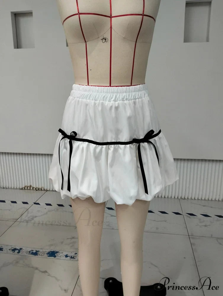 Round High Waist Balloon Skirt