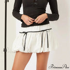 Round High Waist Balloon Skirt