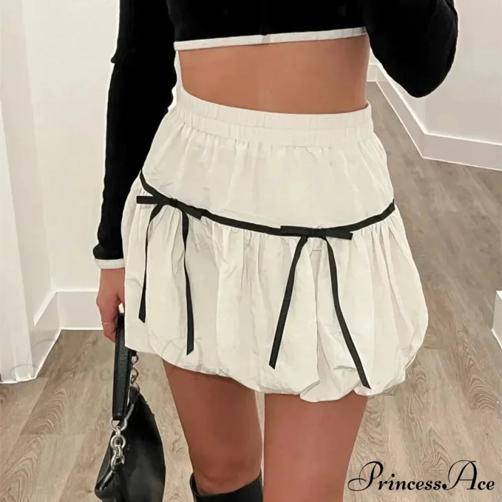 Round High Waist Balloon Skirt