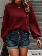 Round Lantern with Blouse Arm Neck