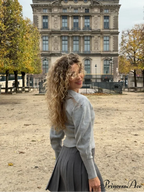 Round-neck Baggy Button-up Cardigan