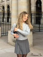 Round-neck Baggy Button-up Cardigan