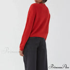 Round-neck Cropped Button Knitted Cardigan