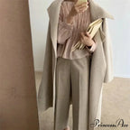 Round Neck Puff Extended Sleeve Pleated Top