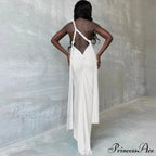 Ruched Backless Gown Party Club Maxi Dress