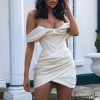 Ruched Corset Women's Mini Dress