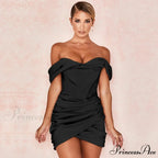 Ruched Corset Women's Mini Dress