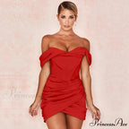 Ruched Corset Women's Mini Dress