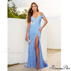 Ruched Off-Shoulder Sequin Party Dress