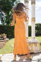 Ruffle Cami Dress with Low Cut