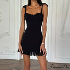 Ruffle Mini Bodycon Pleated Red Christmas Party Dress