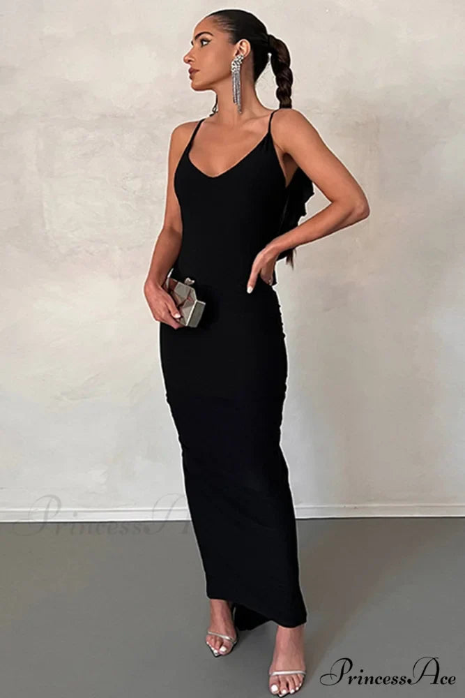 Ruffle Ruched Cami Dress