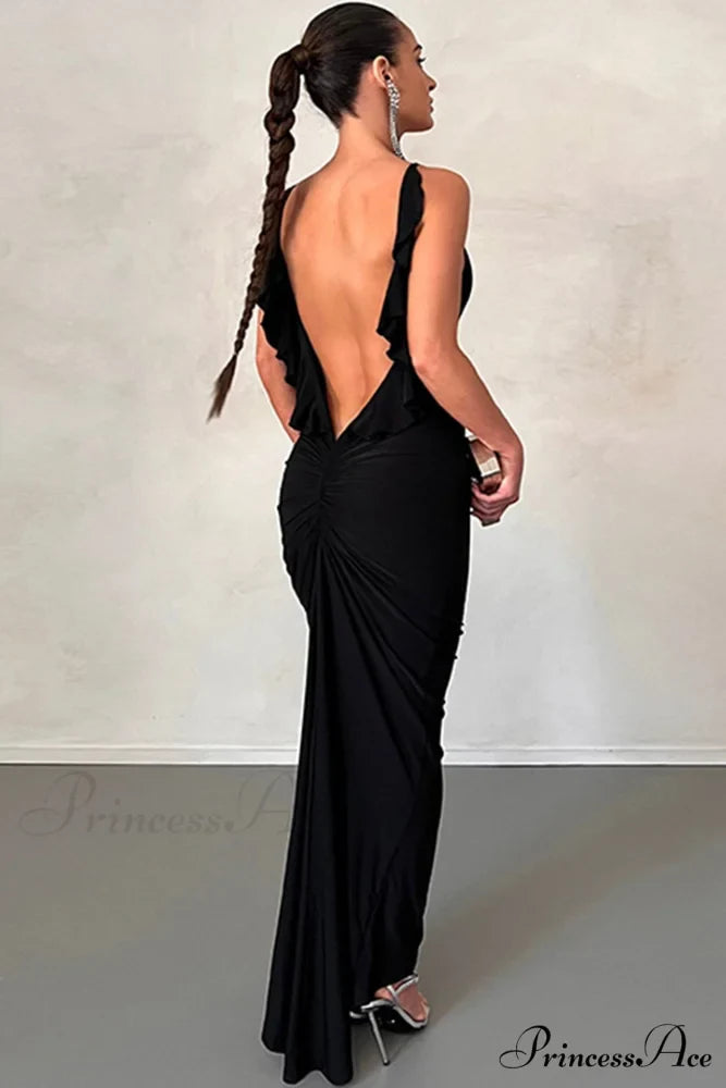 Ruffle Ruched Cami Dress