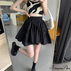 Ruffle White Mini Skirt Elegant Irregular Patchwork Skirt