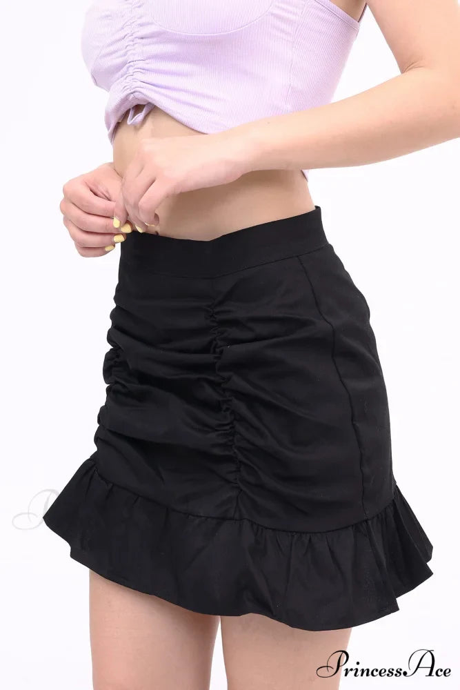 Ruffled Folded Skirt