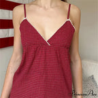 Ruffled Thin Strap Midriff Top