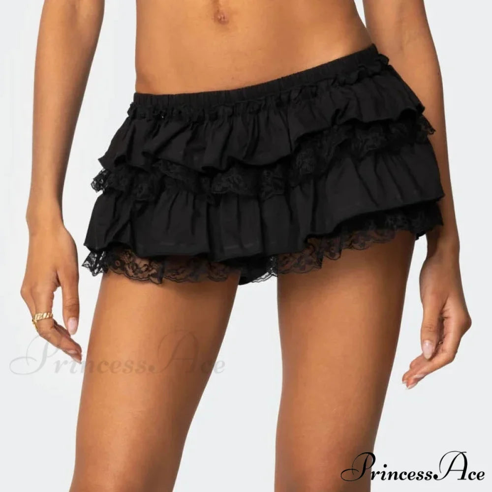 Ruffled Tiered Frilly Bloomer Skirt