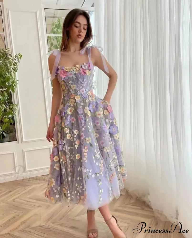 Ruffles Colorful Sling Mini Dress