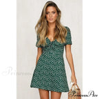 Ruffles Halter Irregular Lace Up Dress