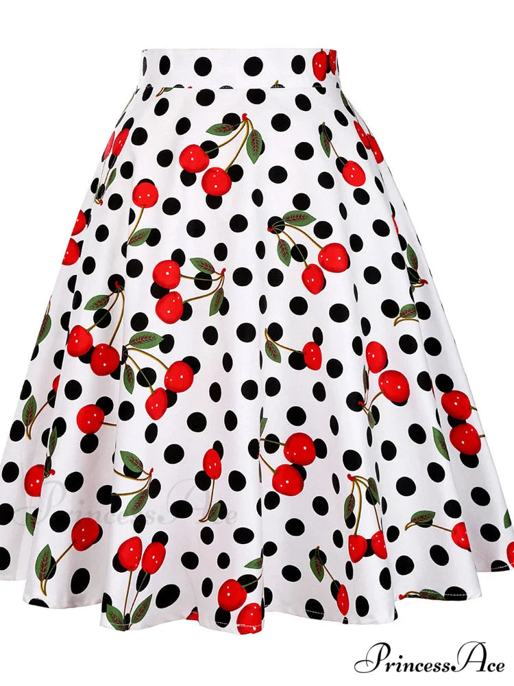 Runway Vintage Rockabilly Midi Skirt