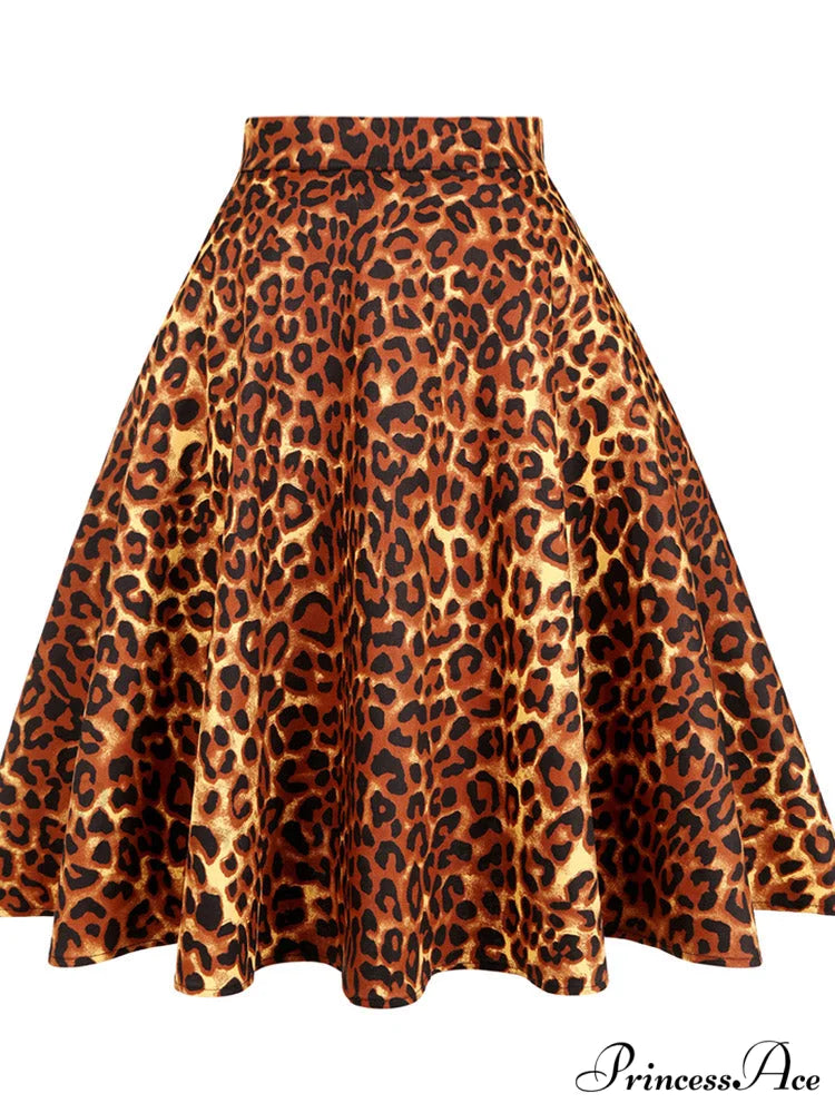 Runway Vintage Rockabilly Midi Skirt