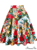 Runway Vintage Rockabilly Midi Skirt