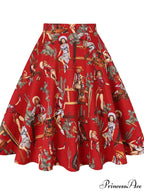 Runway Vintage Rockabilly Midi Skirt