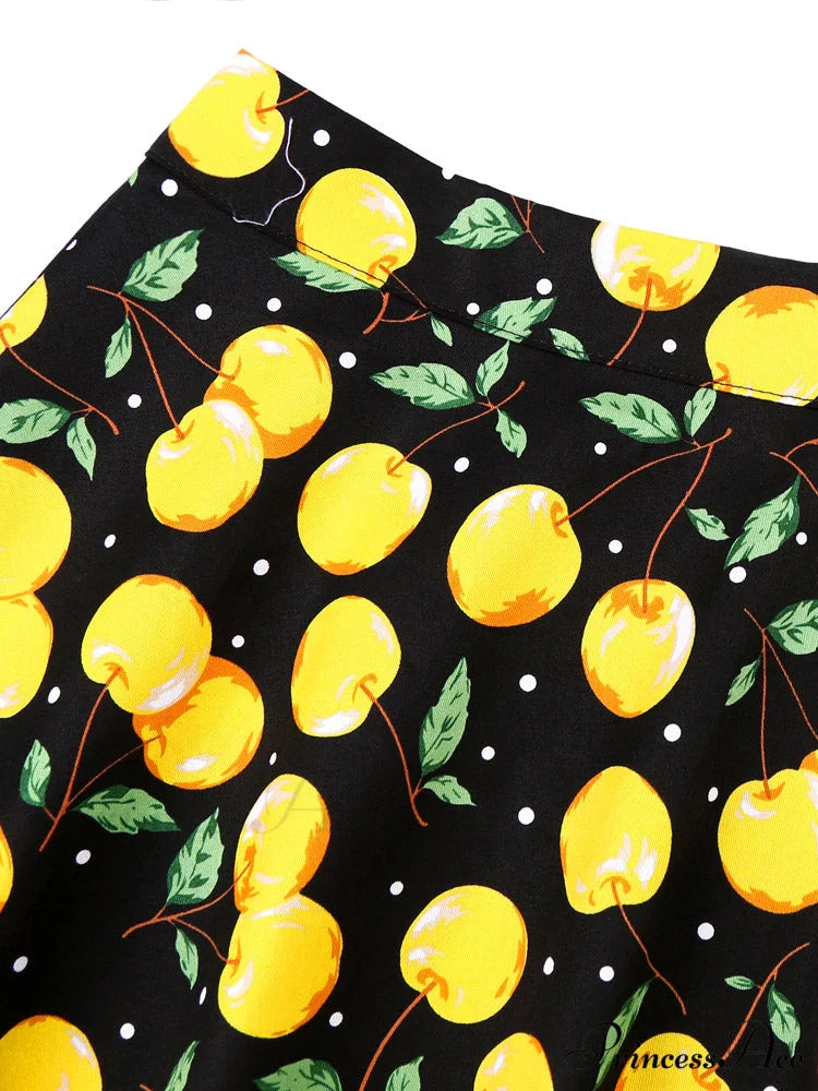 Runway Vintage Rockabilly Midi Skirt