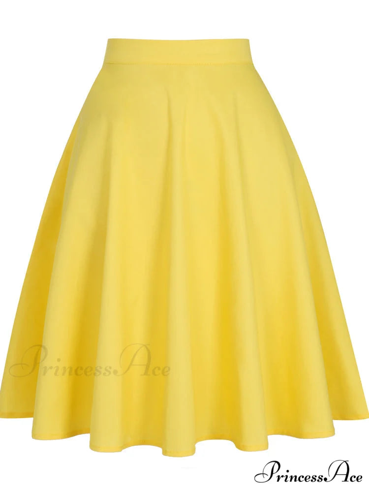 Runway Vintage Rockabilly Midi Skirt
