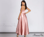 Ryder Satin Stylish A-Line Gown
