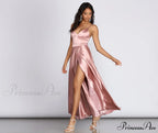 Ryder Satin Stylish A-Line Gown