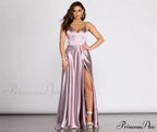 Ryder Satin Stylish A-Line Gown