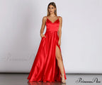 Ryder Satin Stylish A-Line Gown