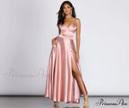 Ryder Satin Stylish A-Line Gown
