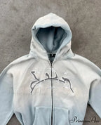 Sacred Stitched Zip Up Hoodie
